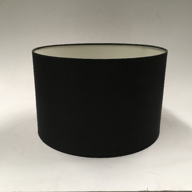 LAMPSHADE, Contemp (Medium) - Drum, Black